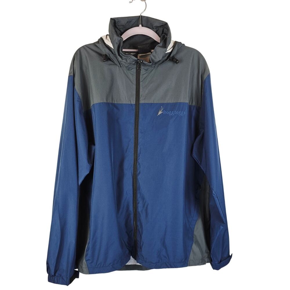 Frogg Toggs® River Toadz® Navy Blue Gray Waterproof Jacket Men's M/L